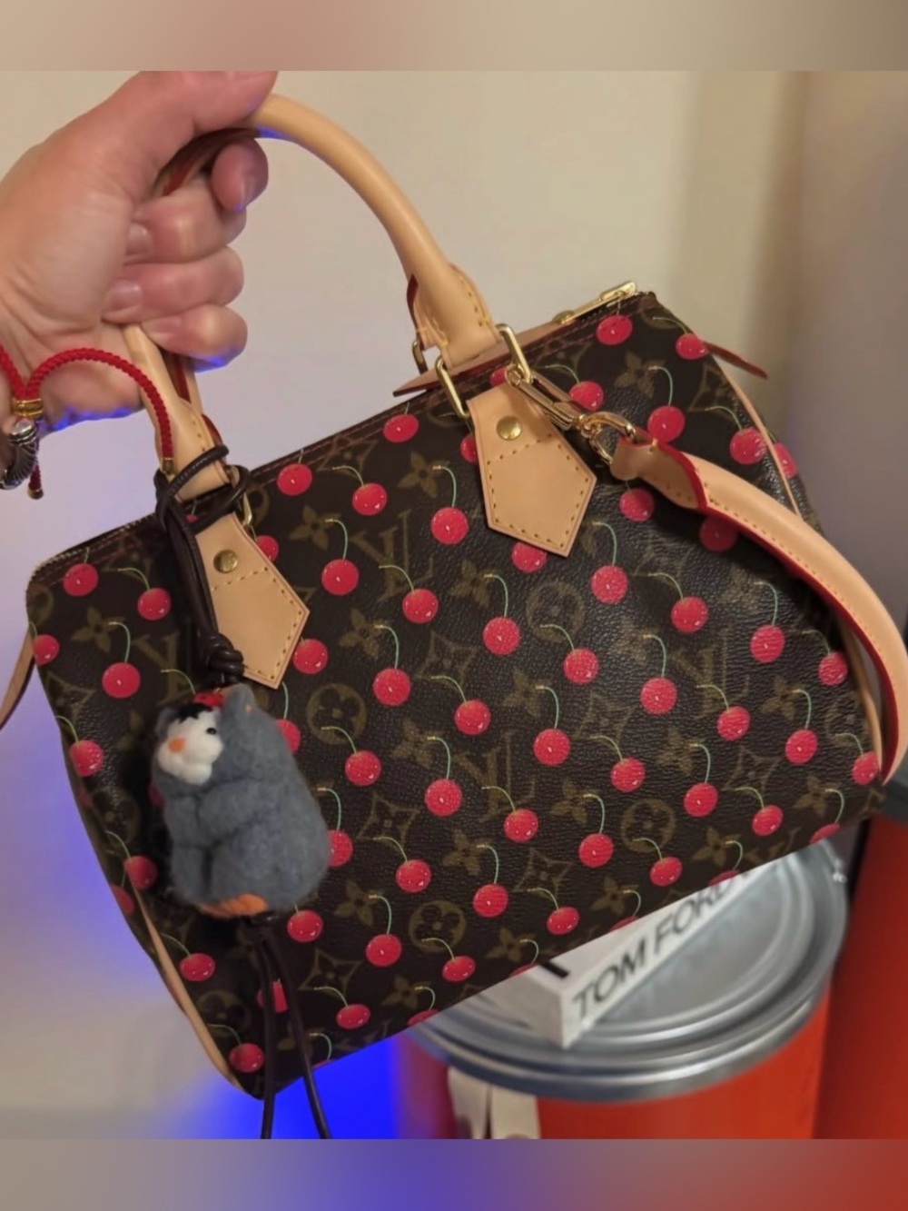 LOUIS VUITTON MONOGRAM CERISE SPEEDY 25